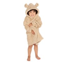 18C1043: Infants Clipped Teddies Oversized Plush Hoodie (One Size - 3-6 Years)